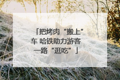 把烤肉“搬上”车 哈铁助力游客一路“逛吃”