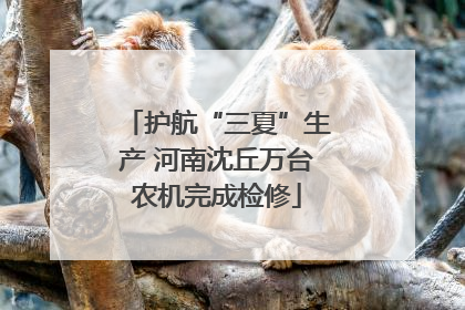 护航“三夏”生产 河南沈丘万台农机完成检修