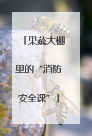 果蔬大棚里的“消防安全课”