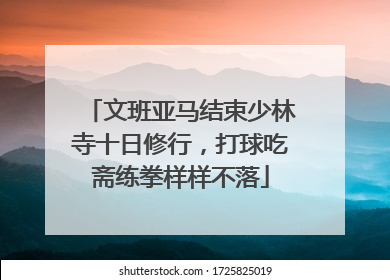 文班亚马结束少林寺十日修行，打球吃斋练拳样样不落