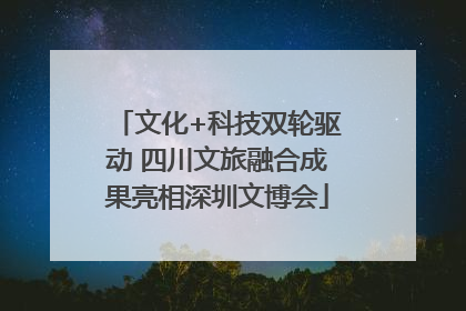 文化+科技双轮驱动 四川文旅融合成果亮相深圳文博会
