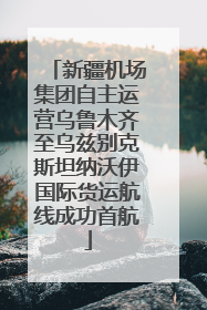新疆机场集团自主运营乌鲁木齐至乌兹别克斯坦纳沃伊国际货运航线成功首航
