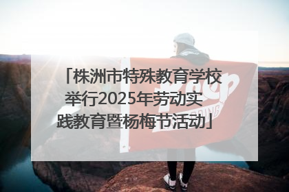 株洲市特殊教育学校举行2025年劳动实践教育暨杨梅节活动