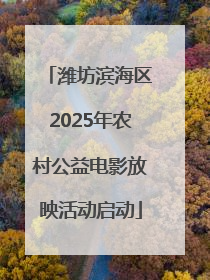 潍坊滨海区2025年农村公益电影放映活动启动