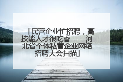 民营企业忙招聘，高技能人才很吃香——河北省个体私营企业网络招聘大会扫描