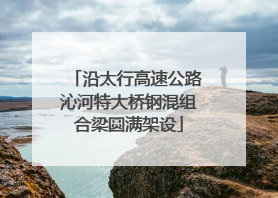 沿太行高速公路沁河特大桥钢混组合梁圆满架设