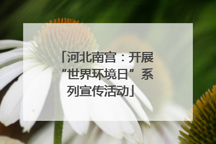 河北南宫：开展“世界环境日”系列宣传活动
