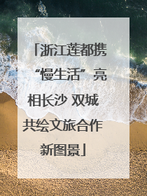浙江莲都携“慢生活”亮相长沙 双城共绘文旅合作新图景
