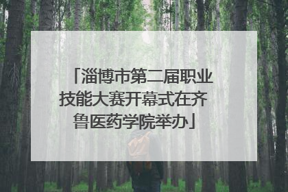 淄博市第二届职业技能大赛开幕式在齐鲁医药学院举办