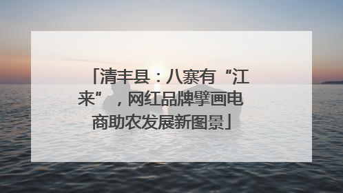清丰县：八寨有“江来”，网红品牌擘画电商助农发展新图景