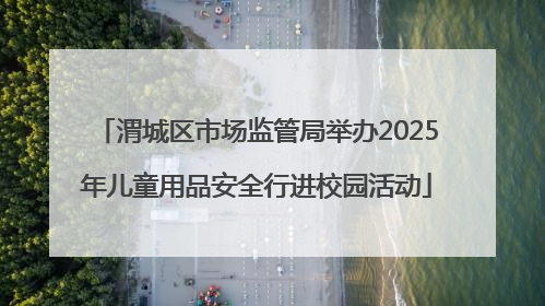 渭城区市场监管局举办2025年儿童用品安全行进校园活动