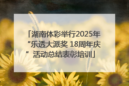湖南体彩举行2025年“乐透大派奖 18周年庆”活动总结表彰培训