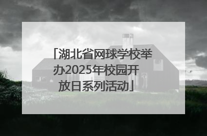 湖北省网球学校举办2025年校园开放日系列活动