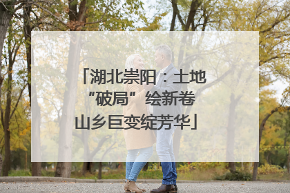 湖北崇阳：土地“破局”绘新卷 山乡巨变绽芳华