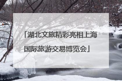 湖北文旅精彩亮相上海国际旅游交易博览会