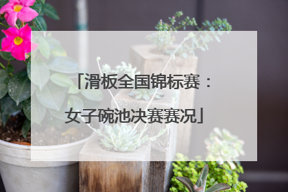 滑板全国锦标赛：女子碗池决赛赛况