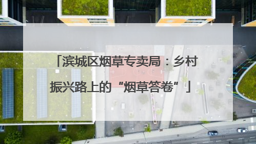 滨城区烟草专卖局：乡村振兴路上的“烟草答卷”