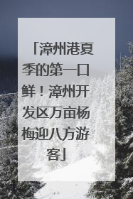 漳州港夏季的第一口鲜！漳州开发区万亩杨梅迎八方游客
