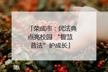 荣成市：民法典点亮校园 “智慧普法”护成长