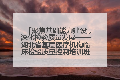 聚焦基础能力建设，深化检验质量发展——湖北省基层医疗机构临床检验质量控制培训班（孝感站）成功举办