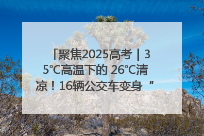 聚焦2025高考｜35℃高温下的 26℃清凉！16辆公交车变身“助考驿站”为高考护航