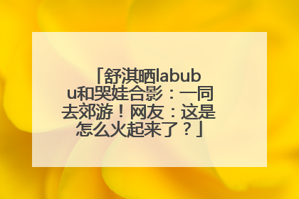 舒淇晒labubu和哭娃合影：一同去郊游！网友：这是怎么火起来了？