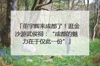 董宇辉来成都了！逛金沙游武侯祠：“成都的魅力在于仅此一份”