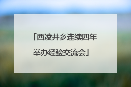 西凌井乡连续四年举办经验交流会