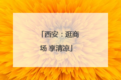 西安：逛商场 享清凉