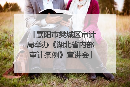 襄阳市樊城区审计局举办《湖北省内部审计条例》宣讲会