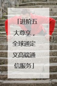 进阶五大尊享，全球通定义高端通信服务