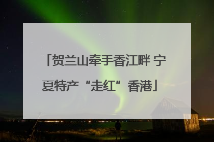 贺兰山牵手香江畔 宁夏特产“走红”香港
