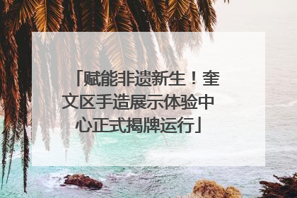 赋能非遗新生！奎文区手造展示体验中心正式揭牌运行