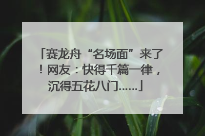 赛龙舟“名场面”来了！网友：快得千篇一律，沉得五花八门……