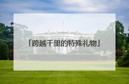 跨越千里的特殊礼物