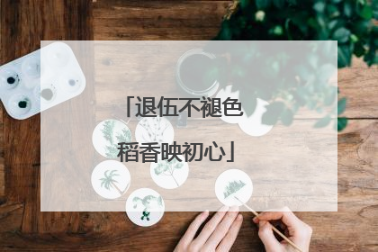 退伍不褪色 稻香映初心