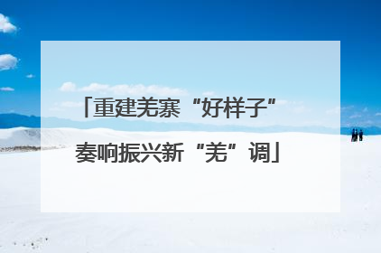 重建羌寨“好样子” 奏响振兴新“羌”调
