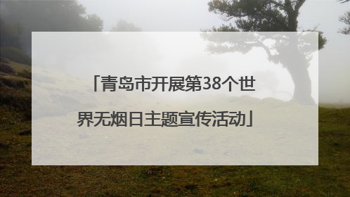 青岛市开展第38个世界无烟日主题宣传活动