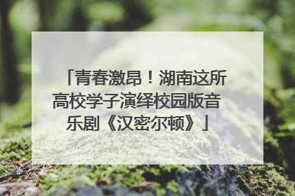青春激昂！湖南这所高校学子演绎校园版音乐剧《汉密尔顿》
