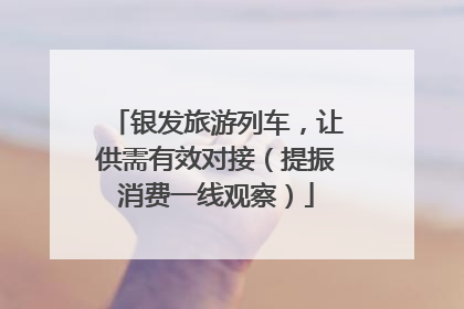 银发旅游列车，让供需有效对接（提振消费一线观察）
