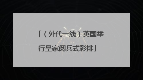 （外代一线）英国举行皇家阅兵式彩排