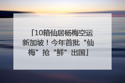 10箱仙居杨梅空运新加坡！今年首批“仙梅”抢“鲜”出国