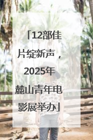 12部佳片绽新声，2025年麓山青年电影展举办