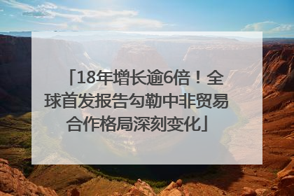 18年增长逾6倍！全球首发报告勾勒中非贸易合作格局深刻变化