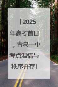 2025年高考首日，青岛一中考点温情与秩序并存