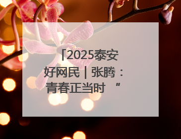 2025泰安好网民｜张腾：青春正当时 “棚”湃振兴曲