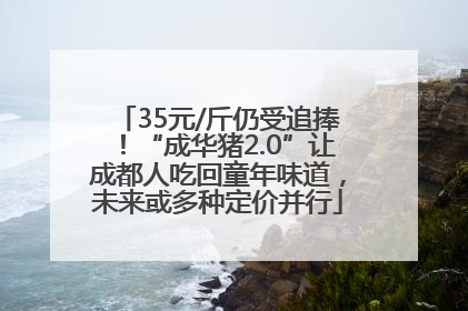 35元/斤仍受追捧！“成华猪2.0”让成都人吃回童年味道，未来或多种定价并行