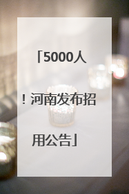 5000人！河南发布招用公告