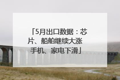 5月出口数据：芯片、船舶继续大涨 手机、家电下滑